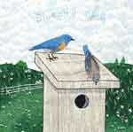 bluebird quilt square